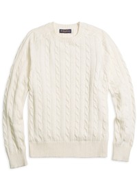 Brooks Brothers Cable Crewneck Sweater