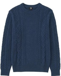 Uniqlo Cable Crewneck Sweater