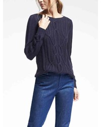 Banana Republic Cable Knit Boatneck Pullover