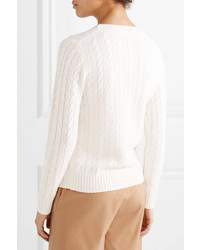 J.Crew Cable Knit Cashmere Sweater