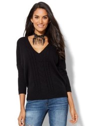 New York & Co. Cable Knit Dolman Sweater