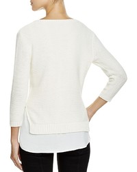 Avec Cable Knit Layer Sweater