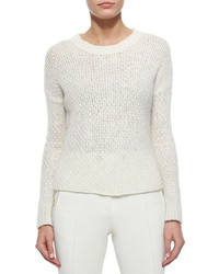 Moncler Cable Knit Sweater Cream