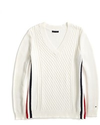 Tommy Hilfiger Cable Side Striped Sweater