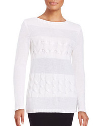 Lafayette 148 New York Cashmere Cable Knit Sweater
