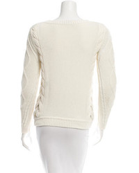 Diane von Furstenberg Chunky Cable Knit Sweater