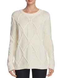 H One Large Cable Sweater