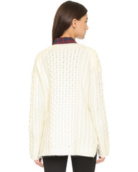 Nili Lotan Kissing Cable Sweater