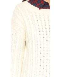 Nili Lotan Kissing Cable Sweater