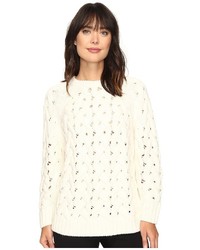 Vince Camuto Long Sleeve Crew Neck Chunky Cable Sweater