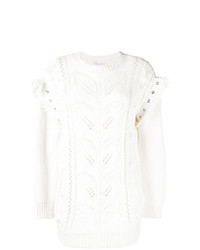 RED Valentino Longline Open Knit Sweater