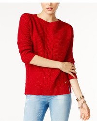 Tommy Hilfiger Mara Cable Knit Sweater Only At Macys
