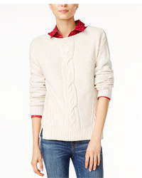 Tommy Hilfiger Mara Cable Knit Sweater Only At Macys