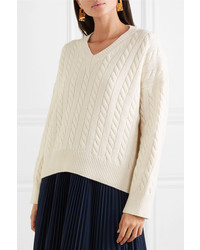 Loewe Med Cable Knit Wool Sweater