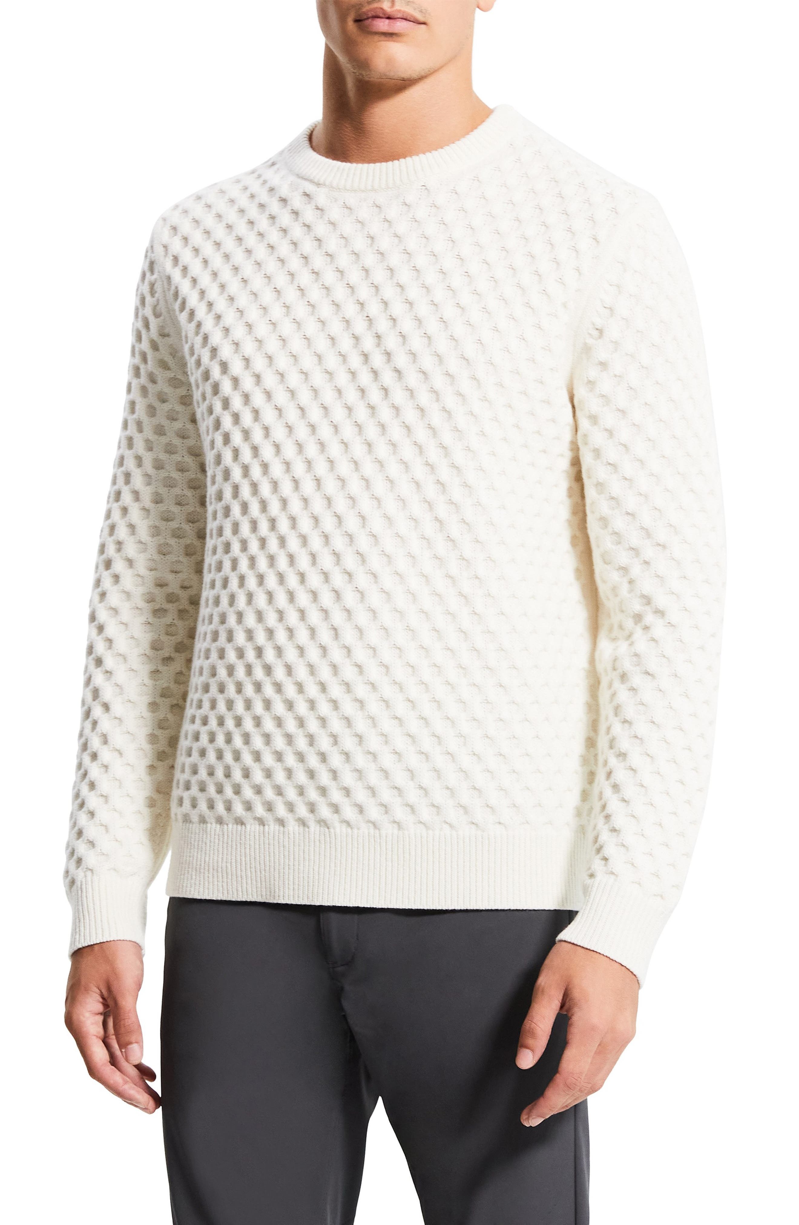 Theory Milton Textured Crewneck Wool Cashmere Sweater, $275 | Nordstrom ...