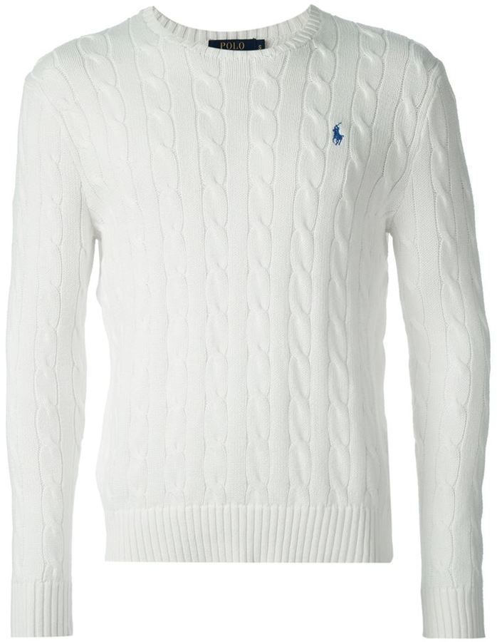 Gevoel van schuld Remmen Algebraïsch Polo Ralph Lauren Cable Knit Sweater, $128 | farfetch.com | Lookastic