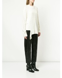 System Ripped Hem Knitted Sweater