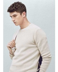 Mango Outlet Textured Cotton Sweater