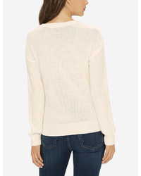 The Limited Cable Knit Fringe Pullover