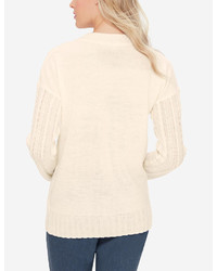 The Limited Mock Neck Cable Knit Sweater