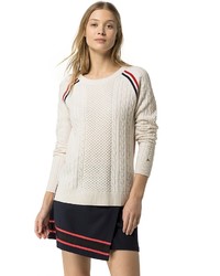 Tommy Hilfiger Wool Cable Mix Sweater