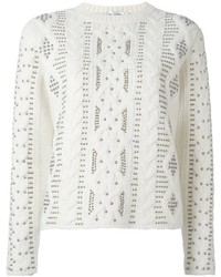 Valentino Studded Cable Knit Jumper