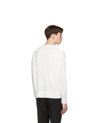 Our Legacy White Smooth Cable Sweater