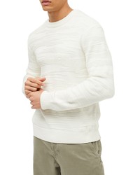 White Camouflage Crew-neck Sweater