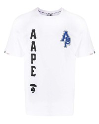 AAPE BY A BATHING APE Aape By A Bathing Ape Camo Logo Print Cotton T Shirt