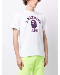 A Bathing Ape Color Camo Cotton T Shirt