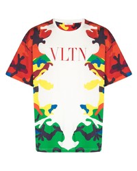 Valentino Vltn Camo Print T Shirt