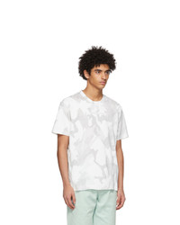Dolce and Gabbana White Camo Fabric Patch T Shirt