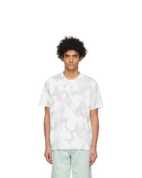 Dolce and Gabbana White Camo Fabric Patch T Shirt