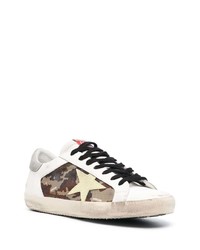 Golden Goose Camouflage Panel Star Patch Sneakers