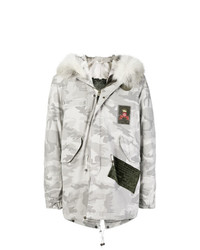 Mr & Mrs Italy Camouflage Trimmed Hood Parka