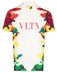 Valentino Camou7 Short Sleeve Polo Shirt