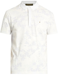 Valentino Camouflage Print Cotton Polo Shirt