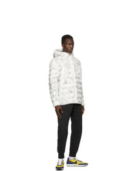 Nike White And Black Ecodown Marble Sportswear Jacket