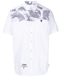 AAPE BY A BATHING APE Aape By A Bathing Ape Camouflage Detail Short Sleeved Shirt