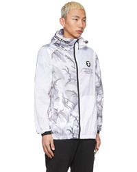 AAPE BY A BATHING APE White Grey Camo Light Weight Jacket