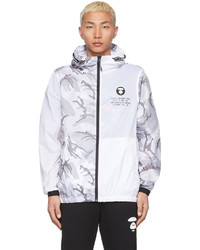 AAPE BY A BATHING APE White Grey Camo Light Weight Jacket