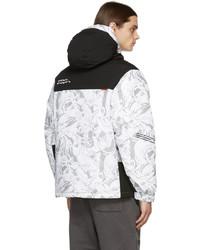 AAPE BY A BATHING APE White Silver Down Camo Jacket