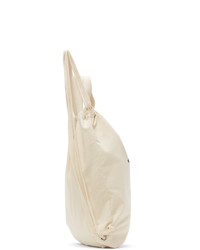 MAISON KITSUNE Off White Tricolor Fox Tote Backpack