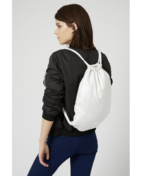 Topshop Shimmer Drawstring Backpack