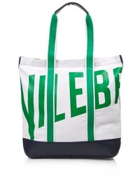Vilebrequin Bertrand Canvas And Leather Beach Bag