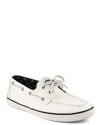 mens white canvas boat shoes