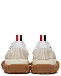 Thom Browne White Canvas Duck Boat Shoes
