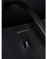 Burberry The Large Cotton Linen And Leather Bucket Bag