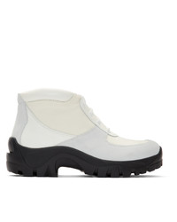 White Canvas Casual Boots