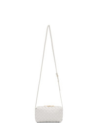 Bottega Veneta White Mini Zipped Bag